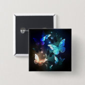 羽ばたき夜蝶 缶バッジ (正面&裏面)