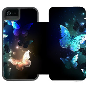 羽ばたき夜蝶 iPhone SE/5/5sウォレットケース