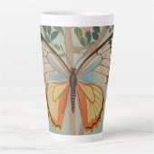 羽ばたき強パーソナライズされた力 カフェラテマグ (正面)