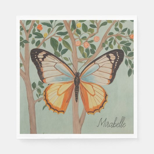 羽ばたき強パーソナライズされた力 スタンダードランチョンナプキン (正面)