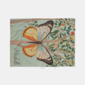 羽ばたき強パーソナライズされた力 フリースブランケット (正面(横))