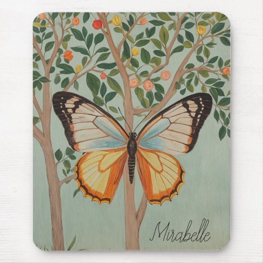 羽ばたき強パーソナライズされた力 マウスパッド (正面)