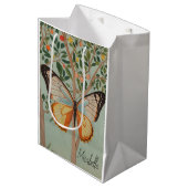 羽ばたき強パーソナライズされた力 ミディアムペーパーバッグ (正面アングル)