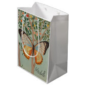羽ばたき強パーソナライズされた力 ミディアムペーパーバッグ (裏面アングル)