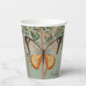 羽ばたき強パーソナライズされた力 紙コップ (裏面)