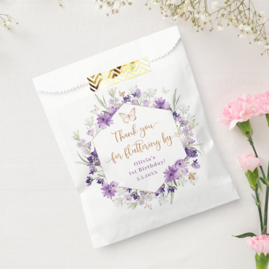 羽ばたき用の野感謝してい花紫蝶 フェイバーバッグ (封をした状態)