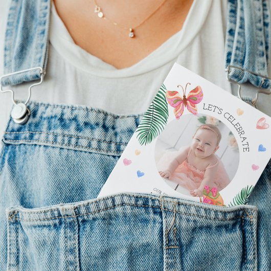 羽ばたき第1バタフライフォト招待状 招待状