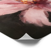 羽ばたき美しい：花の上の絵画蝶 ポスター (角)