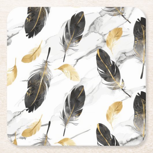 羽ばたき調和コースター スクエアペーパーコースター (正面)