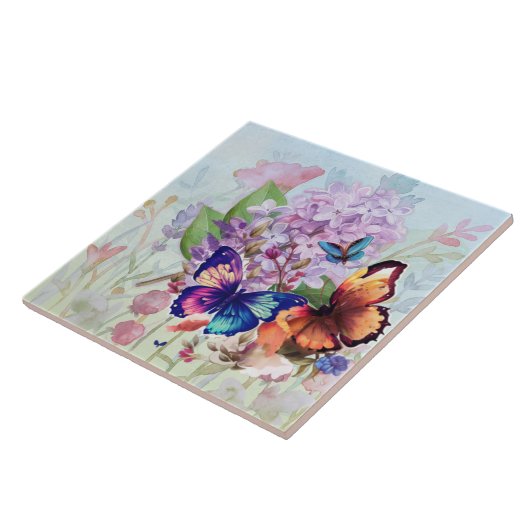 羽ばたき開花 タイル (側面)