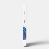 羽ばたき青と黄色のマカオ Case-Mate iPhoneケース (裏面 / 左)