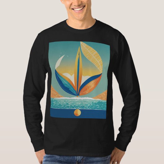 羽ばたき：蝶芸術的羽の模様 Tシャツ (正面)