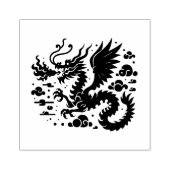 羽ばたく中国の竜のオリジナルグッズ ラバースタンプ (インプリント)