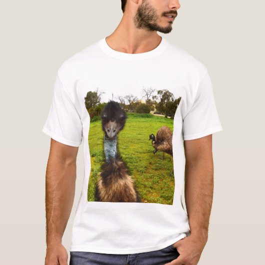 羽ばたく中断：素晴らしEmuの写真爆弾" Tシャツ (正面)