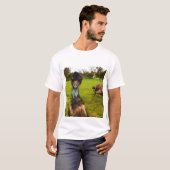 羽ばたく中断：素晴らしEmuの写真爆弾" Tシャツ (正面フル)
