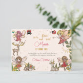 羽ばたく妖精ハッピーバースデー カード (スタンド正面)