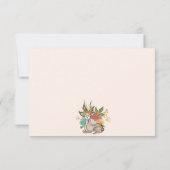 羽ばたく妖精ハッピーバースデー カード (裏面)