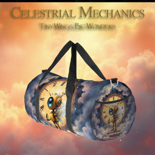 羽ばたく時計守りロビー - Wings+of+Timeシリーズ ダッフルバッグ