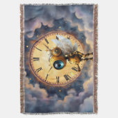 羽ばたく時計守ロビー - Wings+of+Timeシリーズ スローブランケット (正面縦)