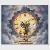羽ばたく時計守ロビー - Wings+of+Timeシリーズ ラッピングペーパー (フラット)