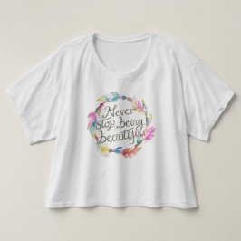 羽やビーズは決して美ストップしくない Tシャツ