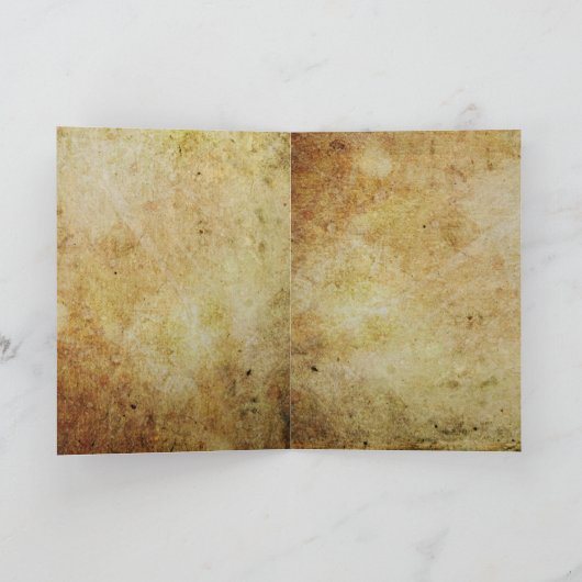 羽をつけられた友人の挨拶状 カード (内部)