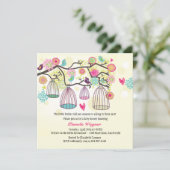 羽をつけられた友人の春の招待状 招待状 (スタンド正面)