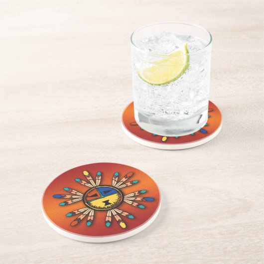 羽をつけられたKatsina日曜日は直面します コースター (側面)