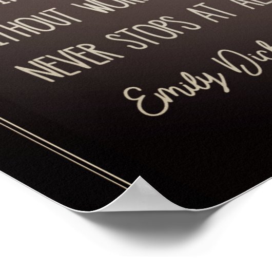 羽を付けて物事を望む ポスター (角)