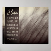 羽を付けて物事を望む ポスター (正面)