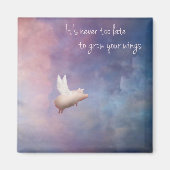 羽を伸ばす マグネット (正面)