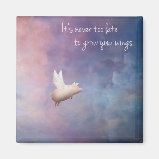 羽を伸ばす マグネット (正面)