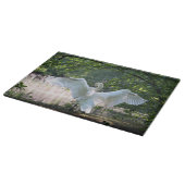 羽を広げた白鳥 カッティングボード (角)