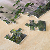 羽を広げた白鳥 ジグソーパズル (側面)