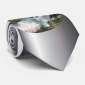 羽を広げた白鳥 ネクタイ (ロール)