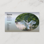 羽を広げた白鳥 名刺 (正面)