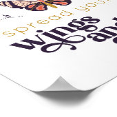 羽を広げて飛ぼう 蝶のポスター ポスター (角)