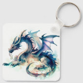 羽を持つドラゴン キーホルダー (裏面)