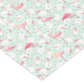 羽を持つフラミンゴの鳥 テーブルクロス (アングル)