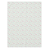 羽を持つフラミンゴの鳥 テーブルクロス (正面)