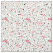 羽を持つフラミンゴの鳥 ファブリック (見本)