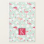 羽を持つフラミンゴ鳥 |イニシャル プランナー手帳 (正面)