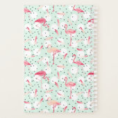 羽を持つフラミンゴ鳥 |イニシャル プランナー手帳 (裏面)