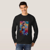 羽を持つ優雅なお姫様 Tシャツ (正面フル)