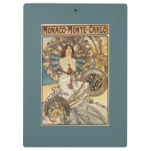 羽を持つ女性- PLM鉄道旅行ポスター クリップボード (裏面)