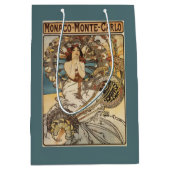 羽を持つ女性- PLM鉄道旅行ポスター ミディアムペーパーバッグ (正面)