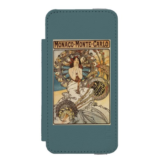 羽を持つ女性- PLM鉄道旅行ポスター INCIPIO iPhoneウォレットケース (フォリオ 正面)