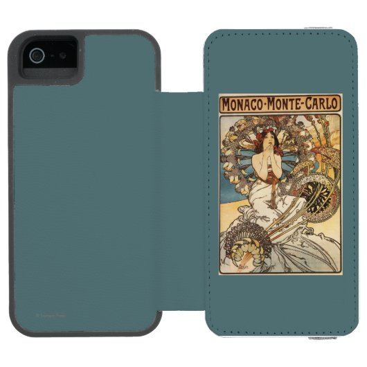 羽を持つ女性- PLM鉄道旅行ポスター INCIPIO iPhoneウォレットケース (フォリオオープン)