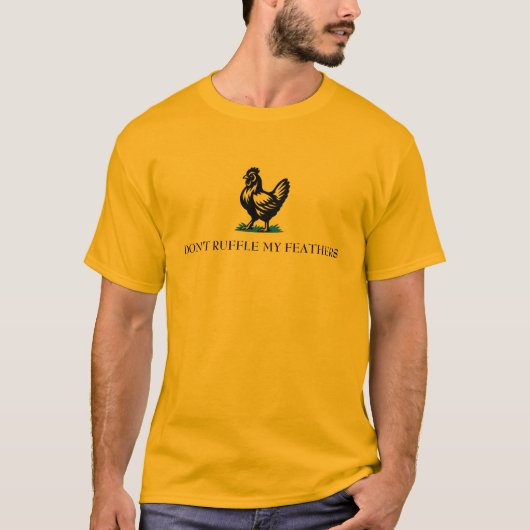 羽を毬立てるな ガズデン・フラッグパロディ Tシャツ (正面)