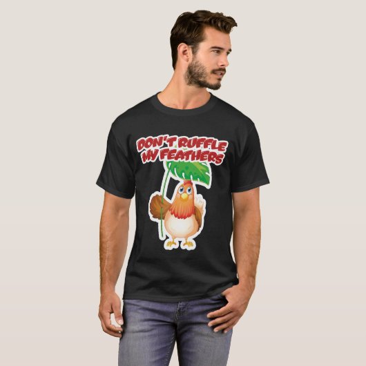 羽を立てるな Tシャツ (正面フル)